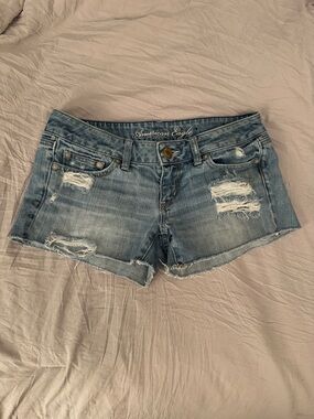 American Eagle denim low-rise shorts